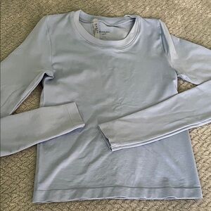 Aritzia Seamless Light Blue Top